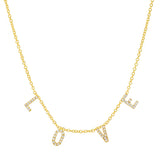TAI JEWELRY Necklace Pave Love Necklace