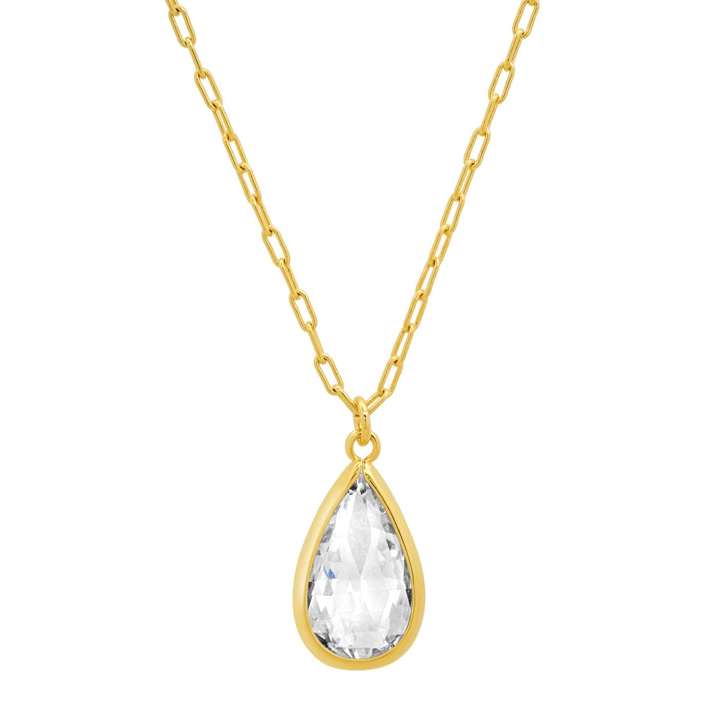 TAI JEWELRY Necklace Pear Shaped CZ Necklace