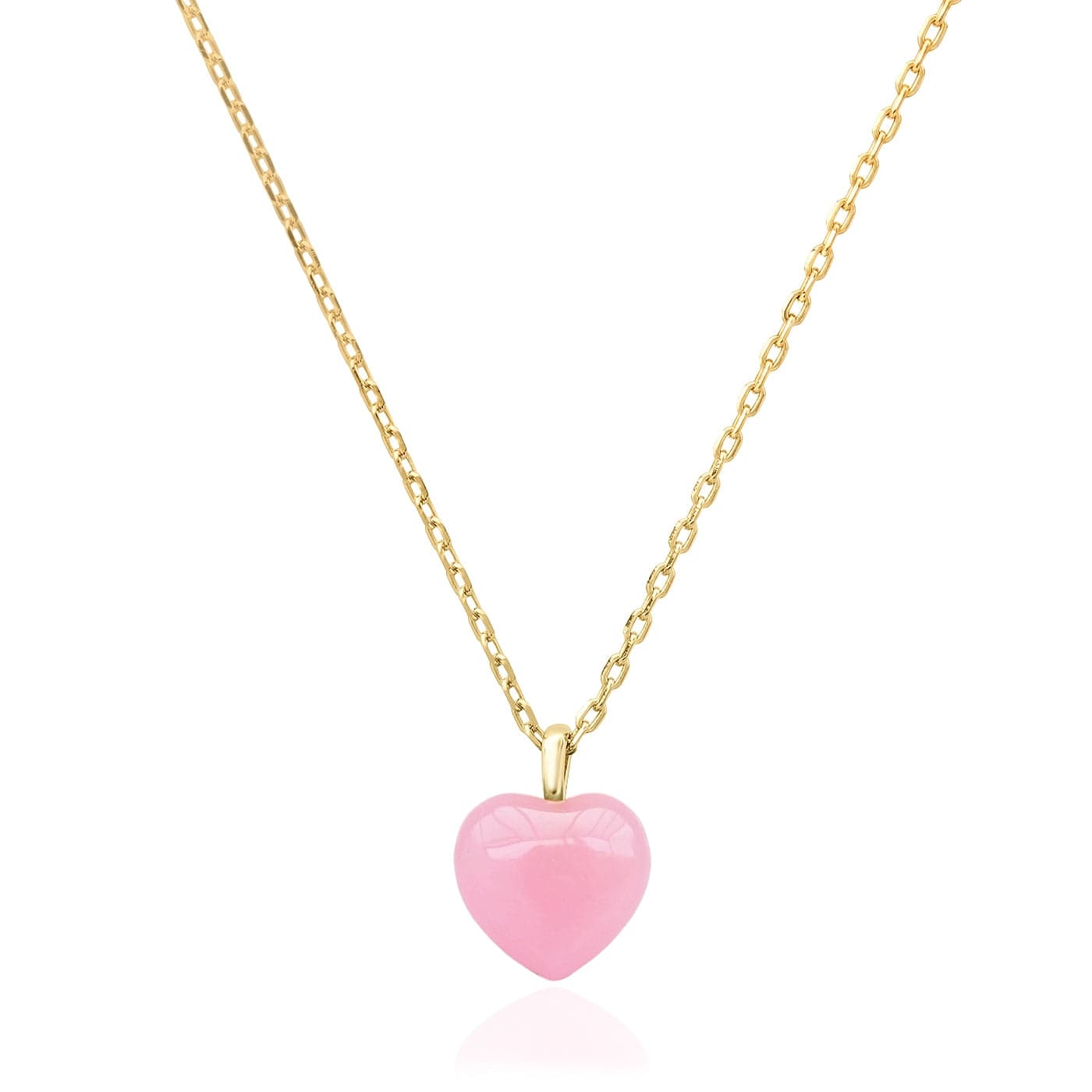 TAI JEWELRY | Pink Heart Charm Necklace | Necklace |