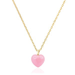 TAI JEWELRY | Pink Heart Charm Necklace | Necklace |