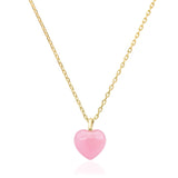 TAI JEWELRY | Pink Heart Charm Necklace | Necklace |