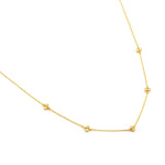 TAI JEWELRY Necklace Simple Chain Necklace With Stationed Czs