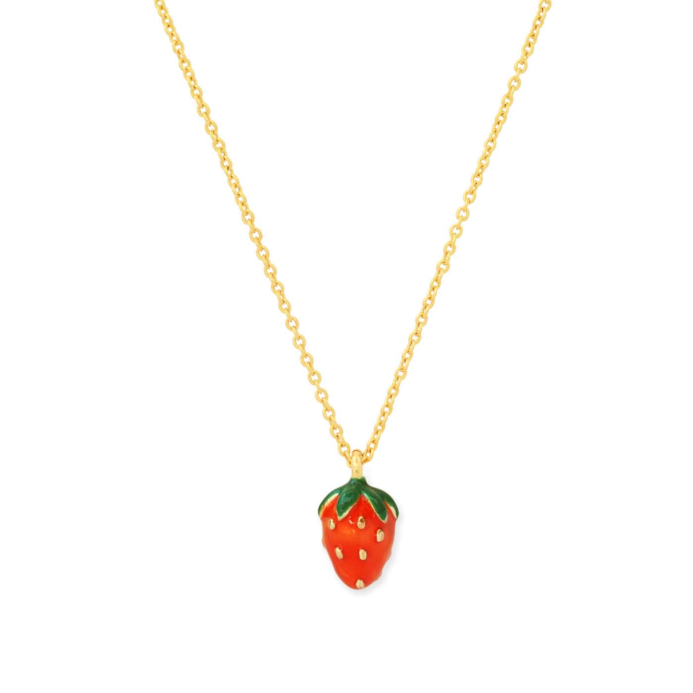 TAI JEWELRY Necklace Strawberry Charm Necklace