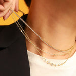 TAI JEWELRY Necklace Triple Layer Tennis Necklace