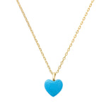 TAI JEWELRY Necklace Turquoise Heart Pendant Necklace