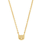 TAI JEWELRY Necklace Whimsical Gold Cat Pendant Necklace