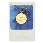 TAI JEWELRY Necklace GEMINI Zodiac Coin Necklace