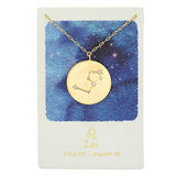 TAI JEWELRY Necklace LEO Zodiac Coin Necklace