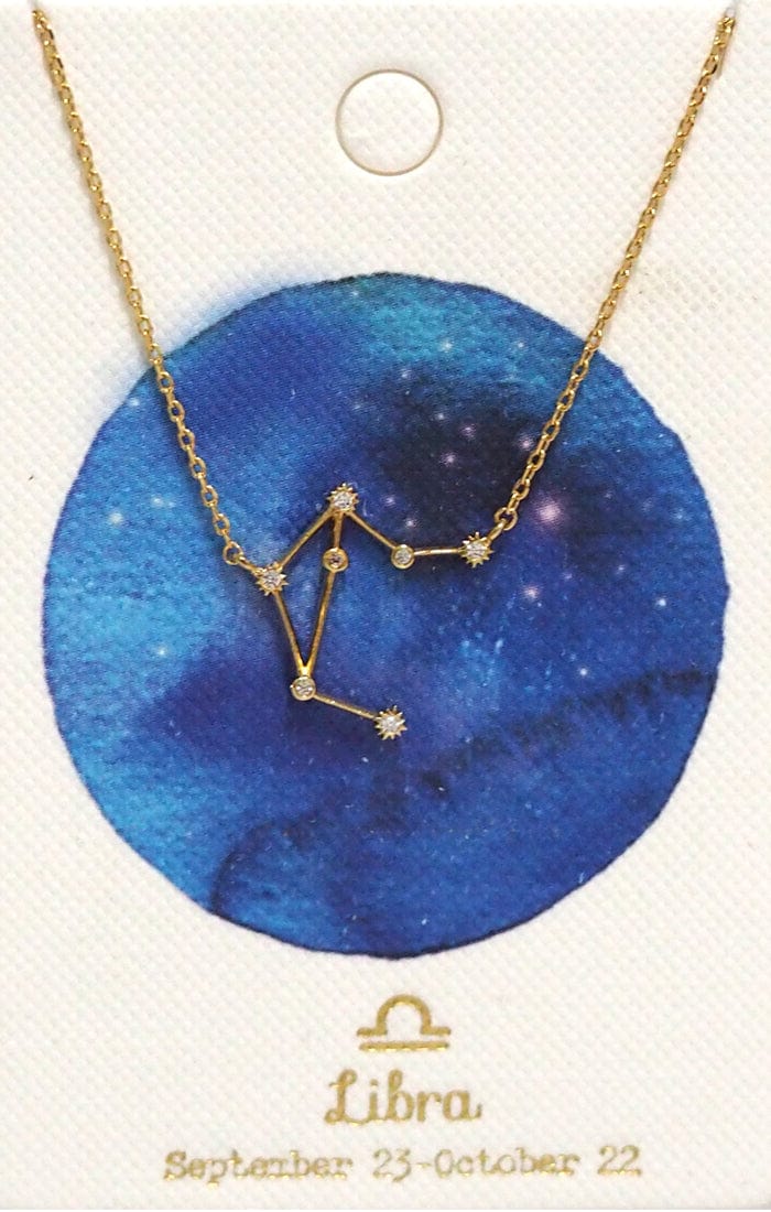 TAI JEWELRY Necklace Libra Zodiac Constellation Necklace
