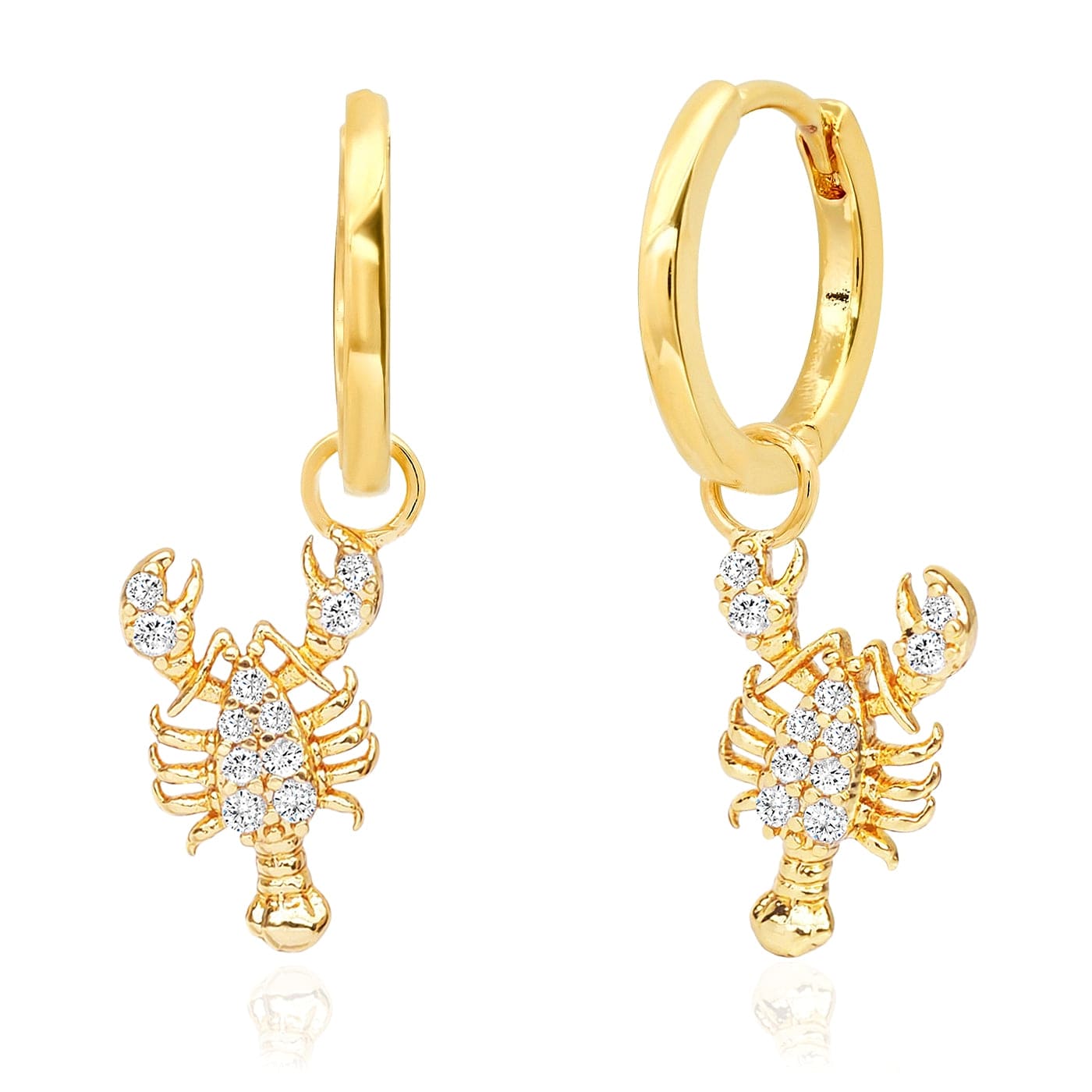 TAI JEWELRY | Pavé Lobster Huggies |  |