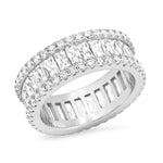 TAI JEWELRY Rings 6 / SS/CLR Baguette Eternity Band