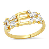 TAI JEWELRY Rings 6 / E Baguette Initial Ring
