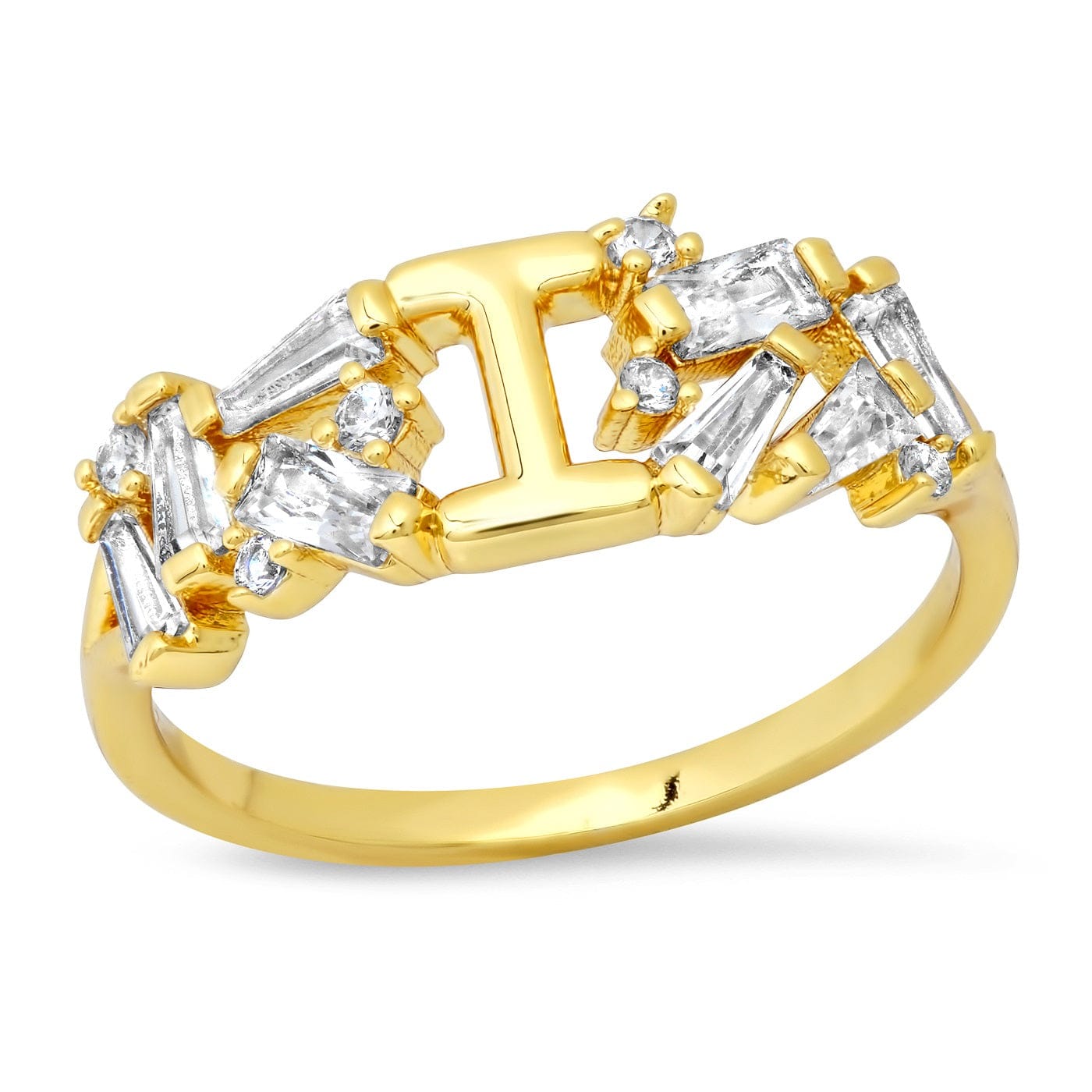 TAI JEWELRY Rings 6 / I Baguette Initial Ring