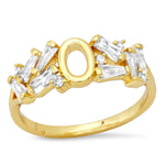 TAI JEWELRY Rings 6 / O Baguette Initial Ring