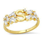 TAI JEWELRY Rings 6 / S Baguette Initial Ring