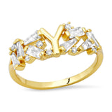 TAI JEWELRY Rings 6 / Y Baguette Initial Ring