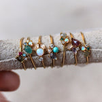 TAI JEWELRY Rings Blue Opal Cluster Ring