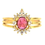 TAI JEWELRY Rings 6 / Pink Crown Ring | Set Of 3