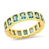 TAI JEWELRY Rings 6 / Emerald Eternity Emerald Cut Band Ring