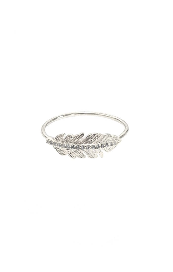 TAI JEWELRY Rings 5 / Silver Feather Ring