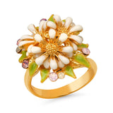 TAI JEWELRY Rings Flower Burst Ring