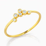 TAI JEWELRY Rings Gold CZ Cluster Ring | Stackable