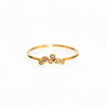 TAI JEWELRY Rings 6 Gold Ring With 6 Cz Cluster