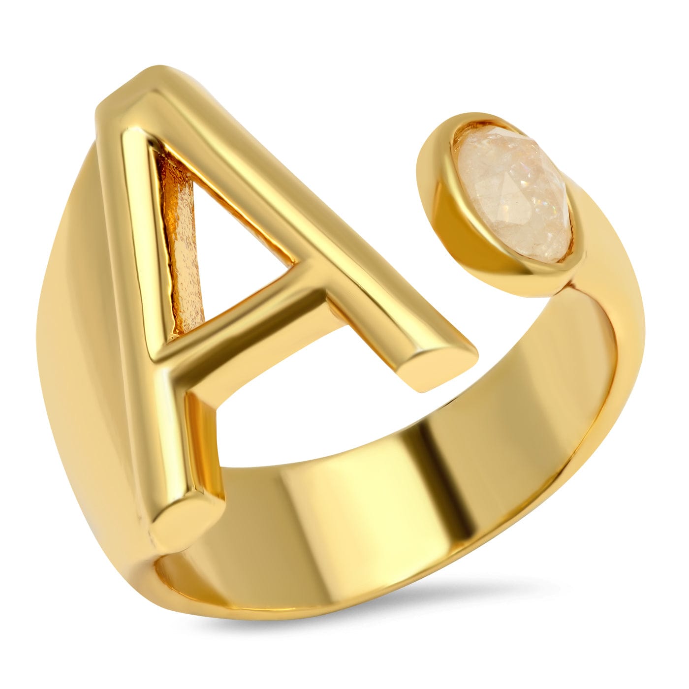 Initial Wrap Ring – TAI JEWELRY
