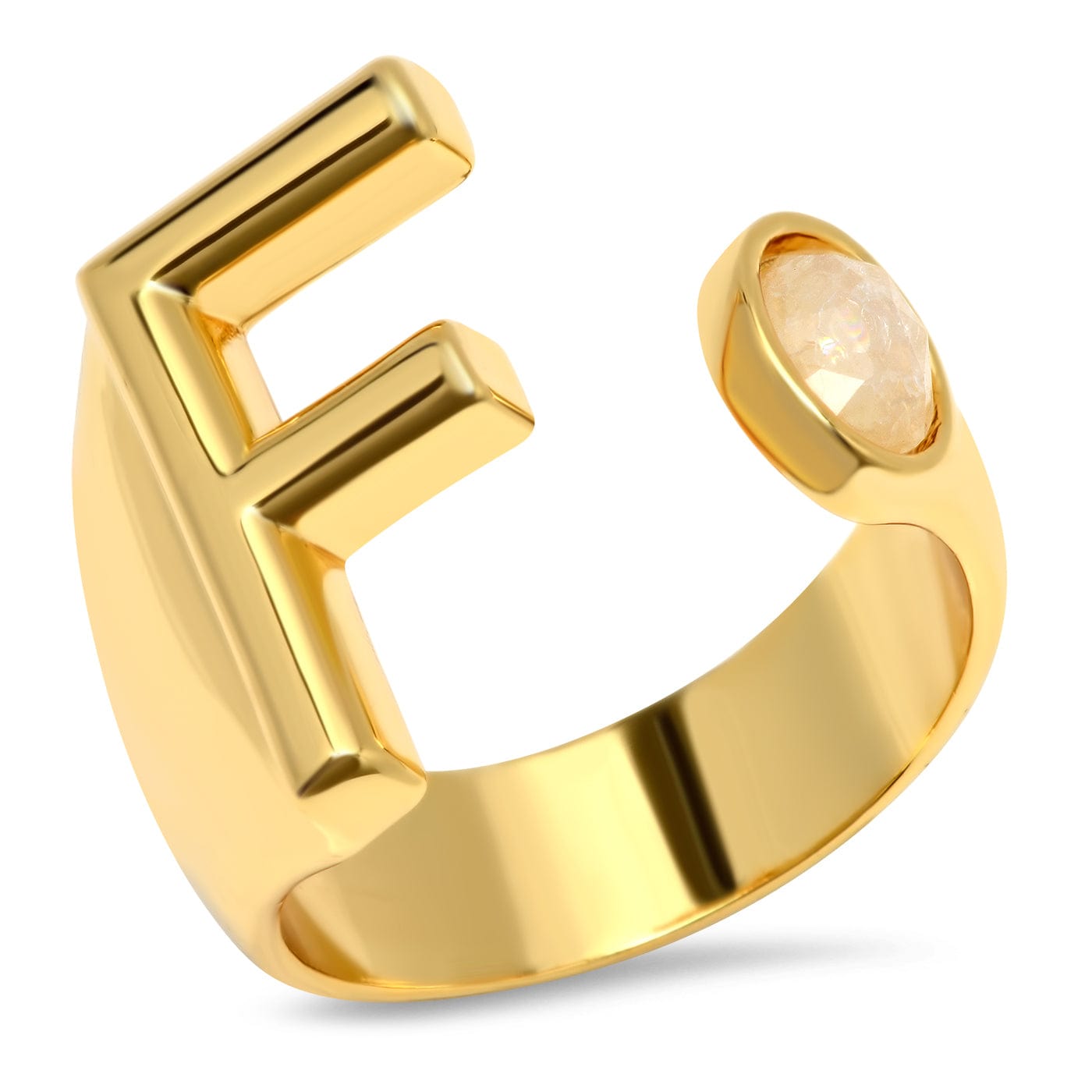 TAI JEWELRY Rings F Initial Wrap Ring
