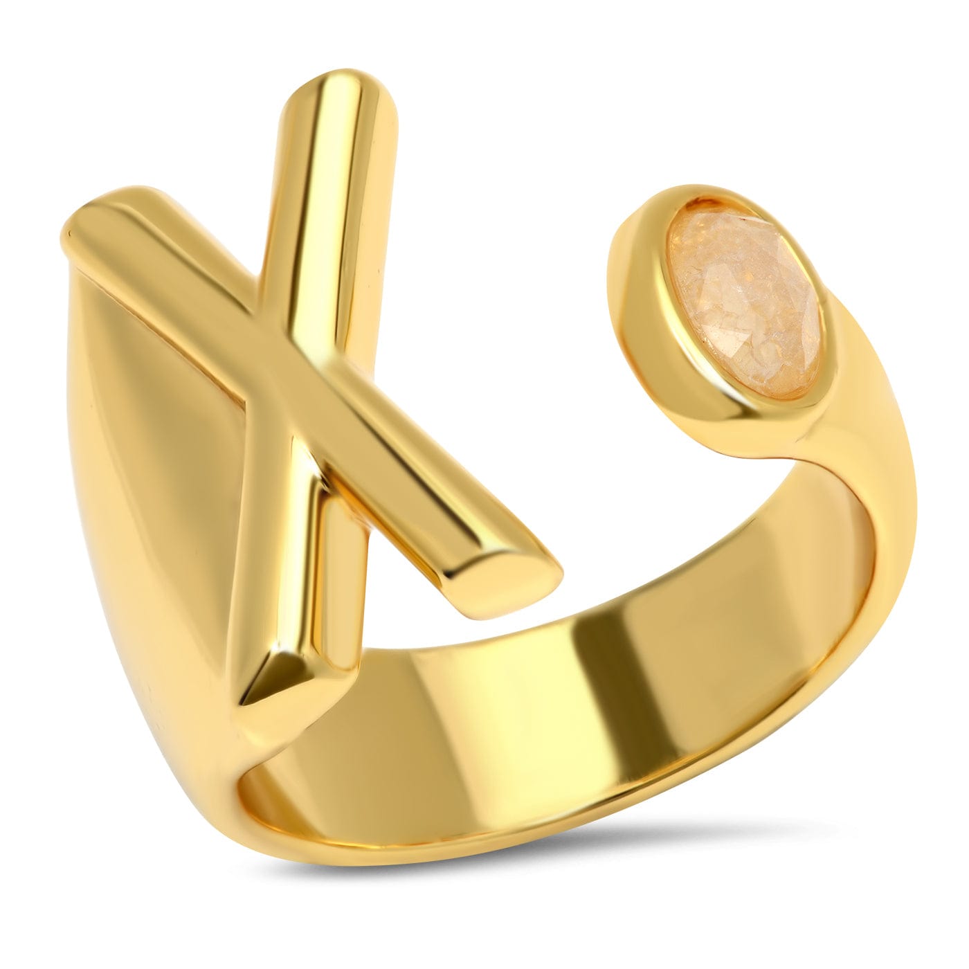 TAI JEWELRY Rings X Initial Wrap Ring