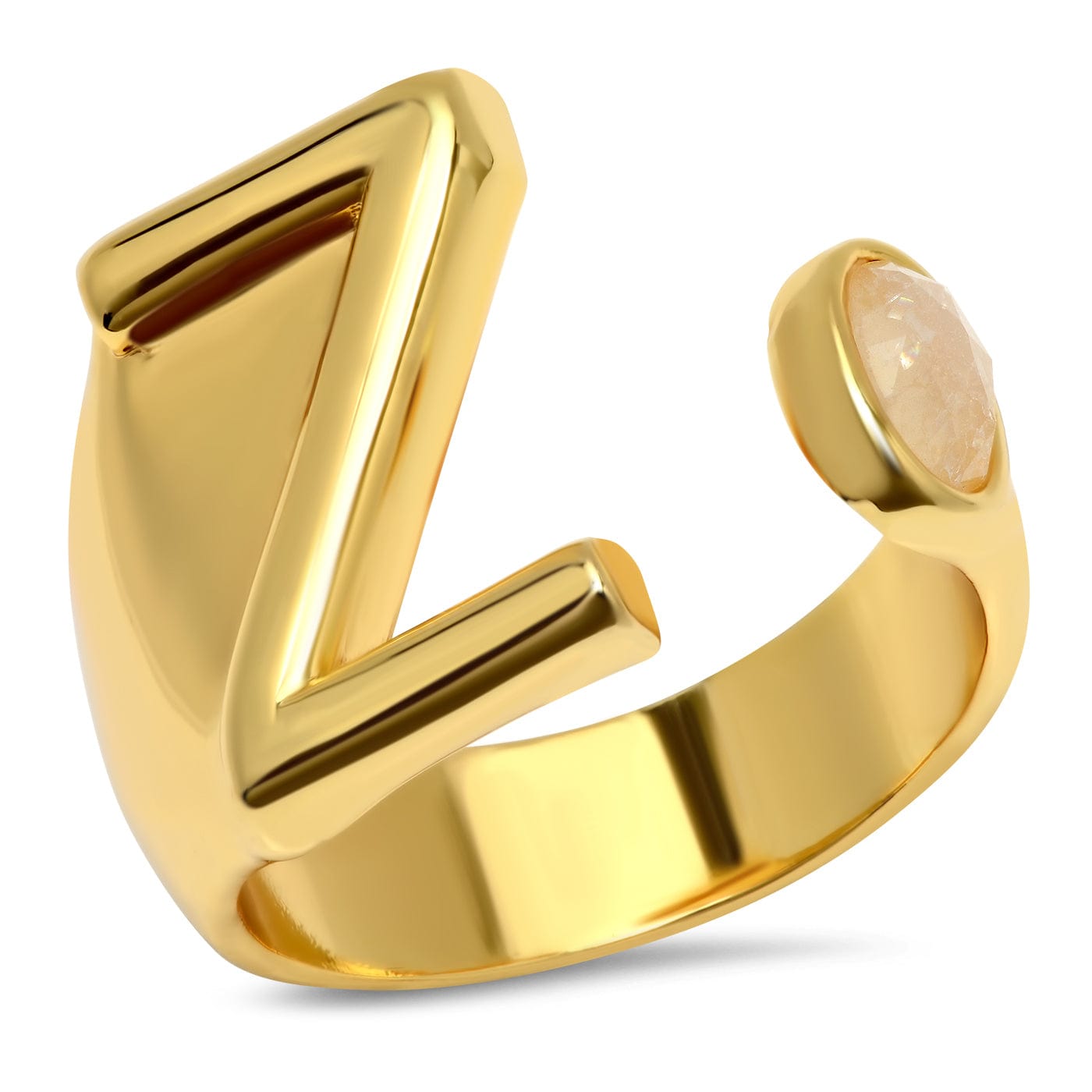 TAI JEWELRY Rings Z Initial Wrap Ring