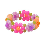 TAI JEWELRY Rings Pink Mini Daisy Knitted Glass Bead Ring