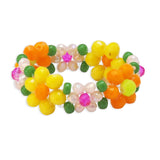 TAI JEWELRY Rings Yellow Mini Daisy Knitted Glass Bead Ring