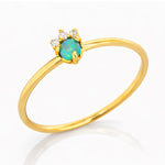 TAI JEWELRY Rings Opal Crown Stack Ring