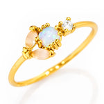 TAI JEWELRY Rings Opal Glow Cluster Ring
