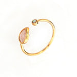 TAI JEWELRY Rings Opal Rose Teardrop Stone Ring