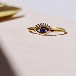 TAI JEWELRY Rings Rose Gold Eye Ring