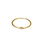 Simple Gold CZ Ring – TAI JEWELRY