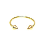 TAI JEWELRY Rings Simple Gold Open Spike Ring