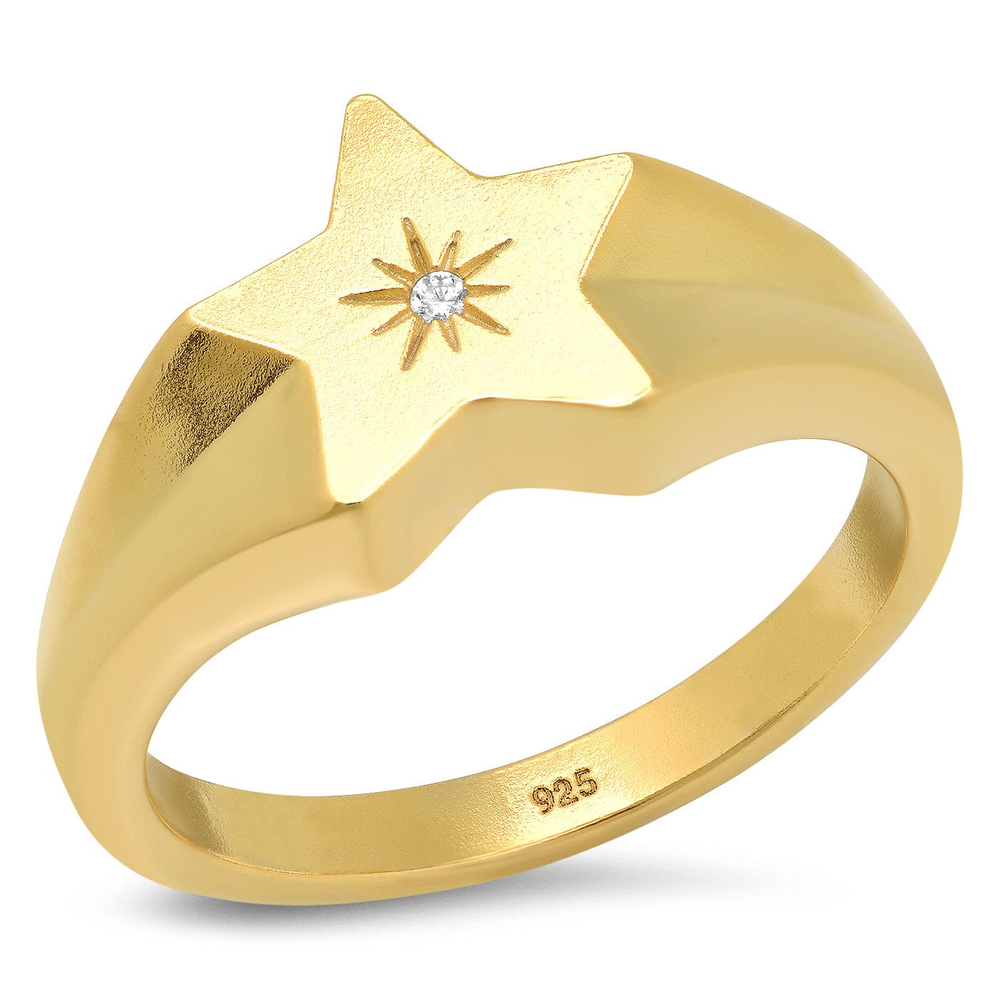 TAI JEWELRY Rings 6 Star Signet Ring