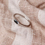 TAI JEWELRY Rings Sterling Silver Baguette Ring