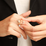 TAI JEWELRY Rings Three Piece Vintage Inspired Birthstone Ring