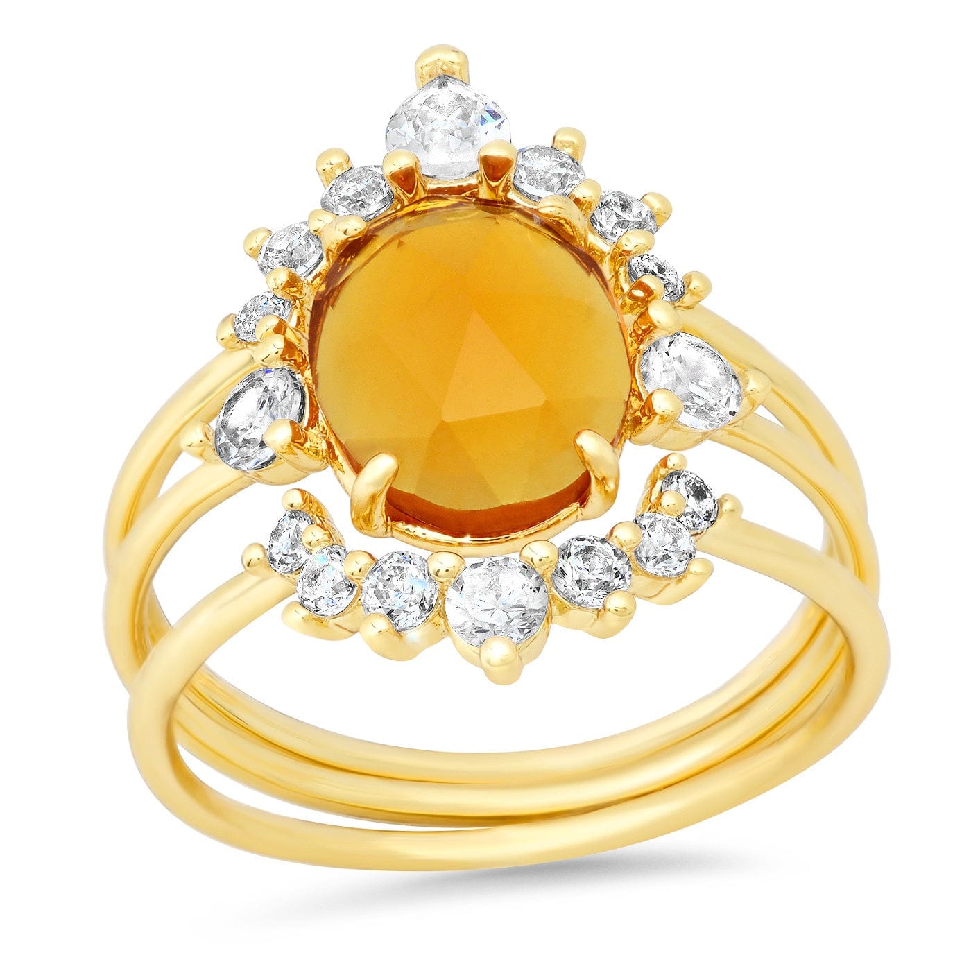 TAI JEWELRY Rings November / 6 Three Piece Vintage Inspired Birthstone Ring