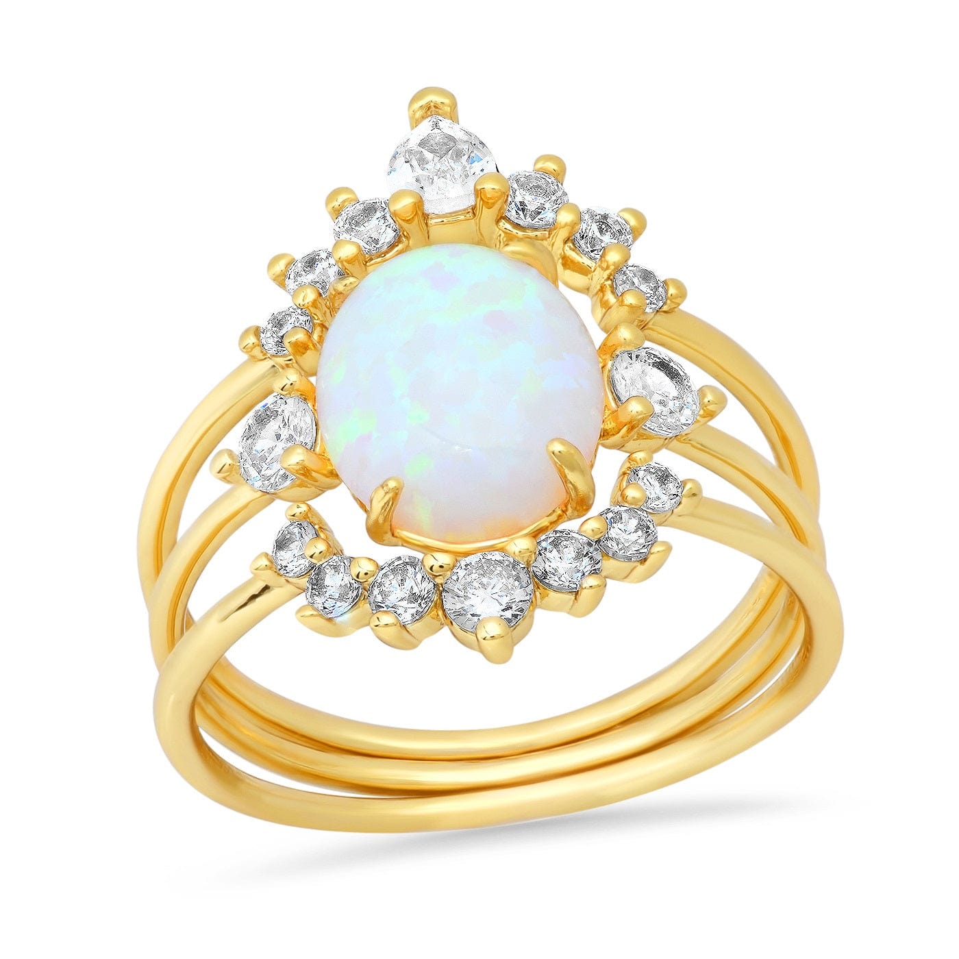 TAI JEWELRY Rings October / 6 Three Piece Vintage Inspired Birthstone Ring