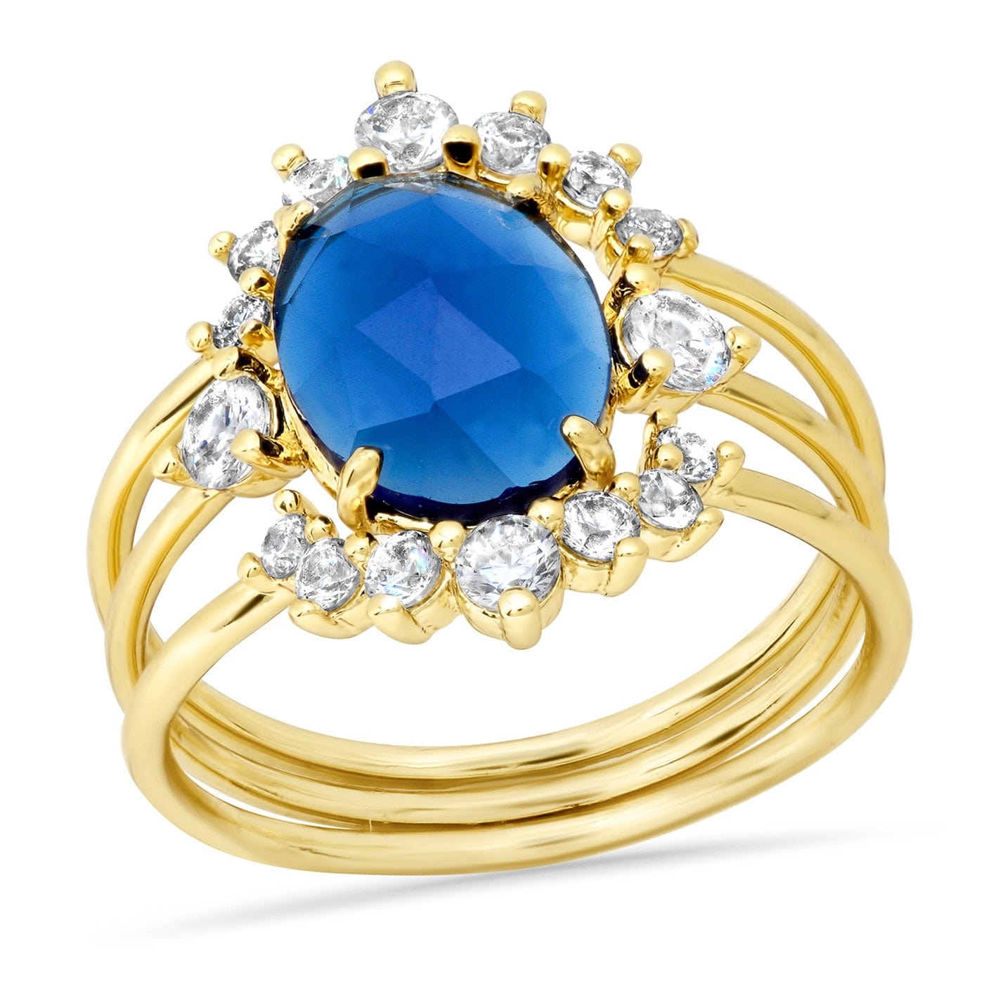 TAI JEWELRY Rings September / 6 Three Piece Vintage Inspired Birthstone Ring
