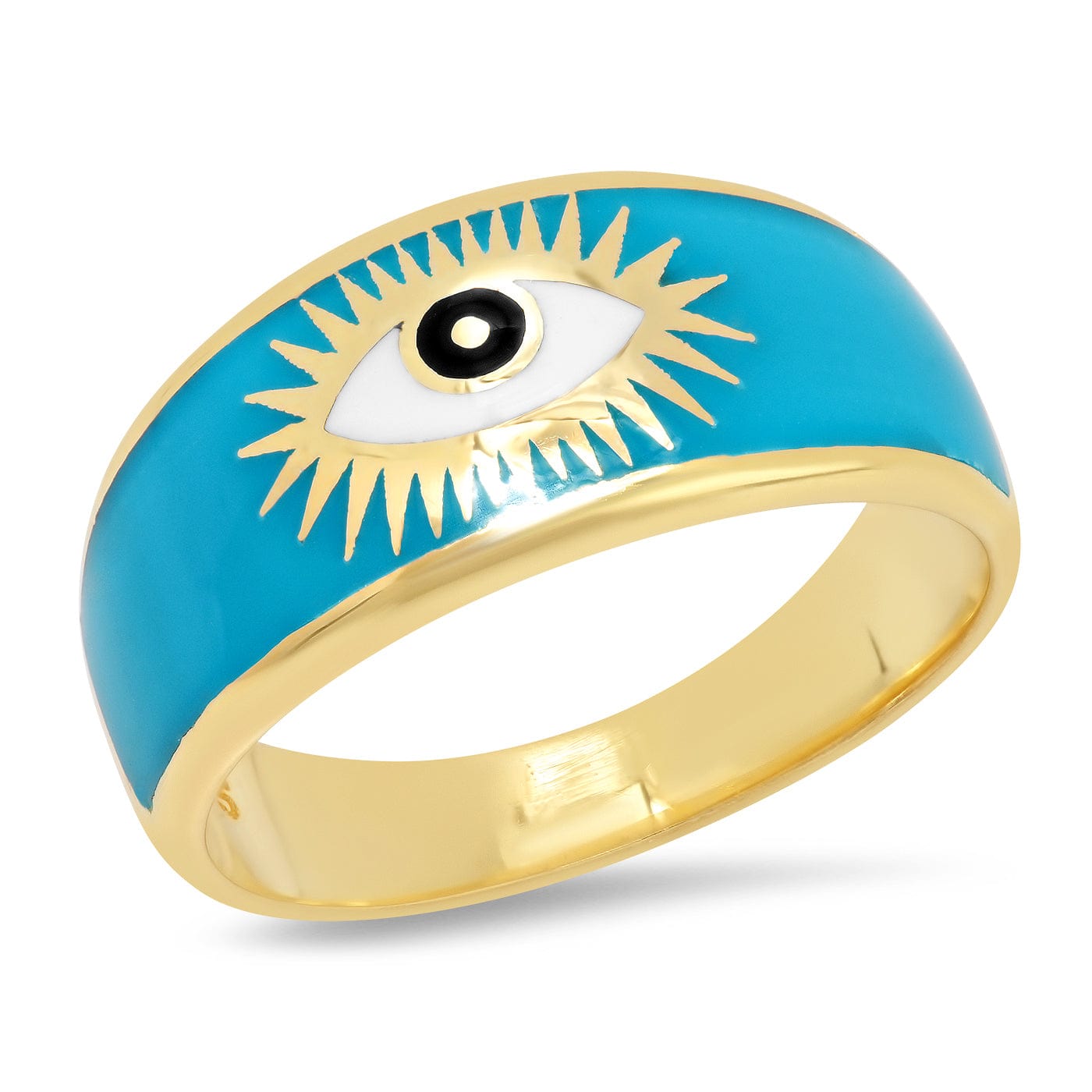 TAI JEWELRY | Turquoise Evil Eye Band Ring