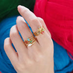 TAI JEWELRY Rings Whimsical Crown Stack Ring Set